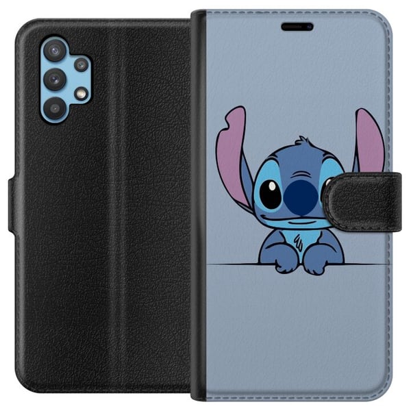 Kompatibelt Plånboksfodral till Samsung Galaxy A32 5G Lilo & Stitch Kompatibelt Plånboksfodral till Samsung Galaxy A32 5G Lilo & Stitch