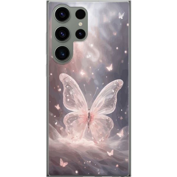 Kompatibel Mobilcover til Samsung Galaxy S23 Ultra Sommerfugl