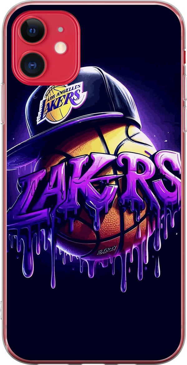 Kompatibelt Mobilskal till Apple iPhone 11 Lakers NBA Basketball USA Team