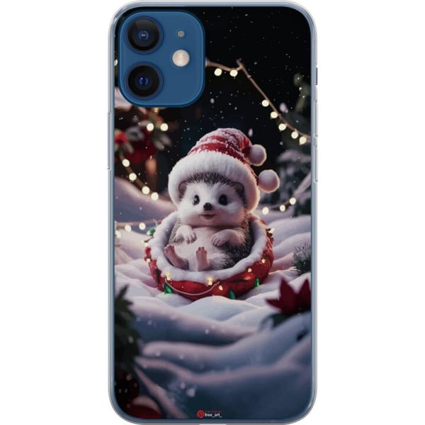 Kompatibel Mobilcover til Apple iPhone 12 Juleagtig pindsvin sød vinter hyggelige lys nissehue pindsvin sød jul yndig højtid plakat Kompatibel Mobilcover til Apple iPhone 12 Juleagtig pindsvin sød vinter hyggelige lys nissehue pindsvin sød jul yndig højtid plakat