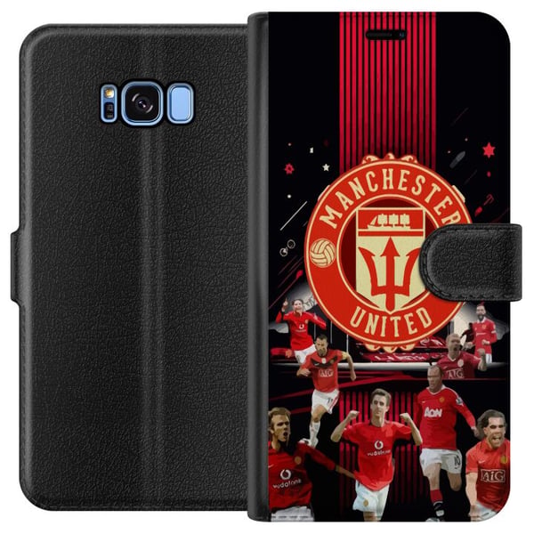 Kompatibelt Plånboksfodral till Samsung Galaxy S8 Manchester United F.C. Kompatibelt Plånboksfodral till Samsung Galaxy S8 Manchester United F.C.