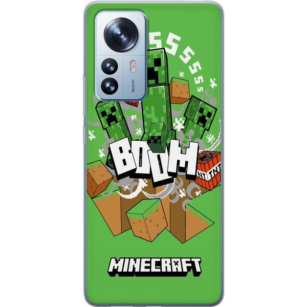 Kompatibelt Mobilskal till Xiaomi 12 Pro Minecraft Boom