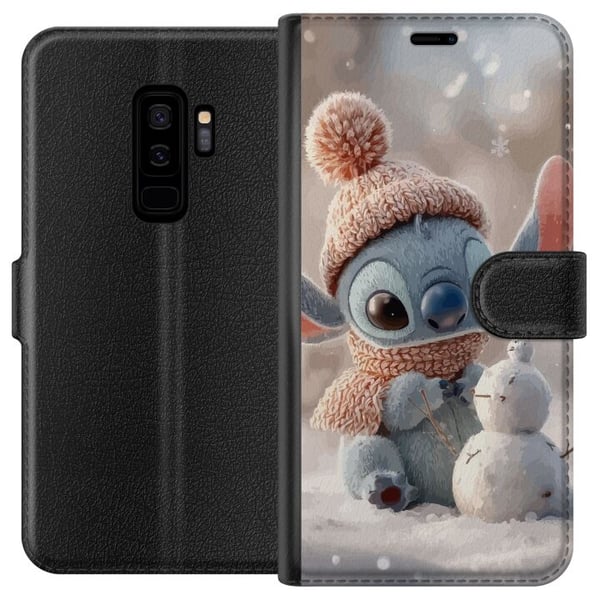 Yhteensopiva Lompakkokotelo Samsung Galaxy S9+ Stitch lumiukko talvi söpö sininen avaruusolento kawaii joulu kodikas lumi söpö loma suloinen juliste Yhteensopiva Lompakkokotelo Samsung Galaxy S9+ Stitch lumiukko talvi söpö sininen avaruusolento kawaii joulu kodikas lumi söpö loma suloinen juliste