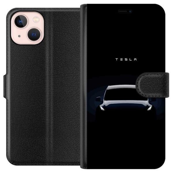 Kompatibel Tegnebogsetui til Apple iPhone 13 mini Tesla