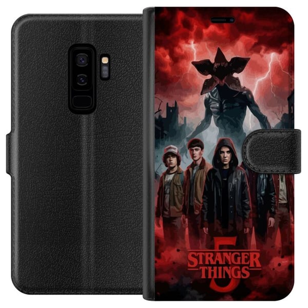 Yhteensopiva Lompakkokotelo Samsung Galaxy S9+ Tumma Stranger Things -henkinen fantasi kuvitus, jossa on ukkosta ja dramaattinen kauhutunnelma Yhteensopiva Lompakkokotelo Samsung Galaxy S9+ Tumma Stranger Things -henkinen fantasi kuvitus, jossa on ukkosta ja dramaattinen kauhutunnelma