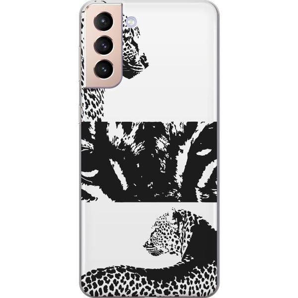 Yhteensopiva Puhelinkuori Samsung Galaxy S21 Leopard Faces
