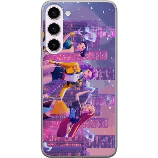 Kompatibel Mobilcover til Samsung Galaxy S23+ Futuristisk K-pop-pigegruppe fra Demon Hunters i en neonby med popkultur og mørk fantasy-stemning Kompatibel Mobilcover til Samsung Galaxy S23+ Futuristisk K-pop-pigegruppe fra Demon Hunters i en neonby med popkultur og mørk fantasy-stemning