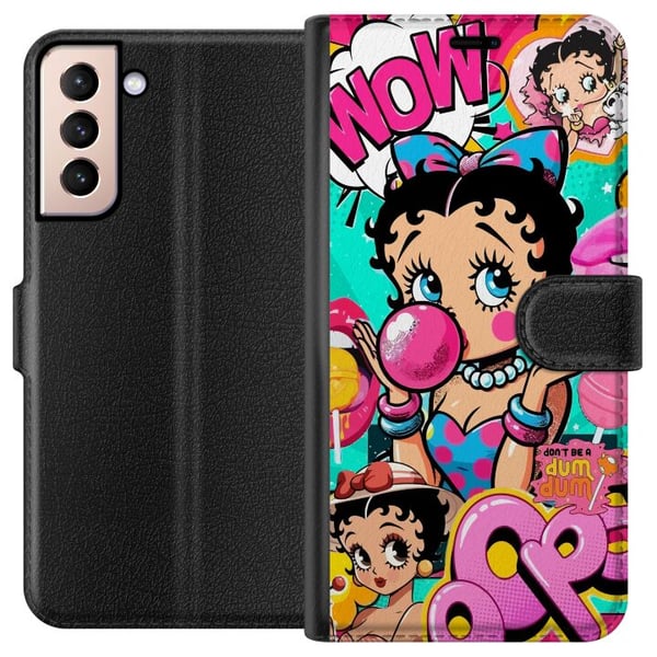 Yhteensopiva Lompakkokotelo Samsung Galaxy S21 Betty Boop