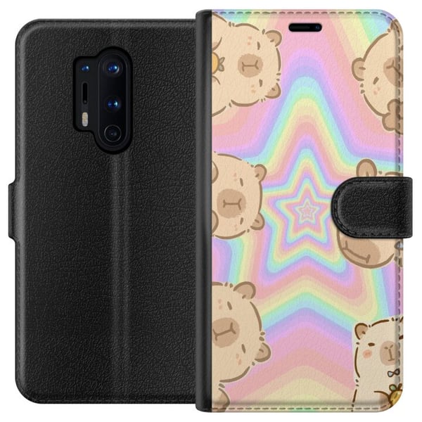 Kompatibel Tegnebogsetui til OnePlus 8 Pro Kawaii Capybara Galaxy Sød Anime Dyr Rummotiv Kawaii Trend Gave TikTok Design
