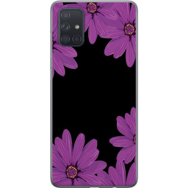 Kompatibelt Mobildeksel til Samsung Galaxy A71 Blomsterverk Kompatibelt Mobildeksel til Samsung Galaxy A71 Blomsterverk