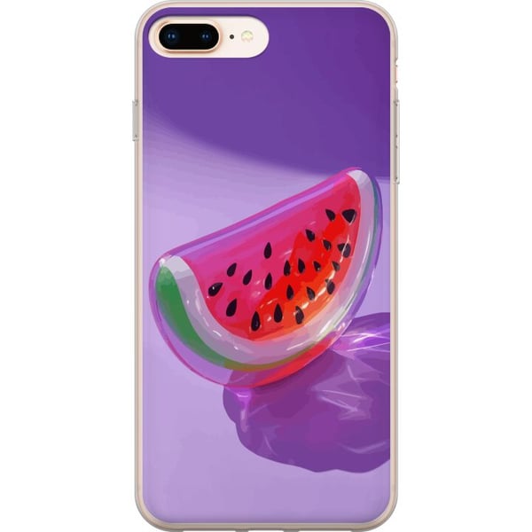 Yhteensopiva Puhelinkuori Apple iPhone 8 Plus Lasityylinen vesimeloni violettia taustaa vasten, raikas kesäinen design, jossa on mehukas ja moderni t Yhteensopiva Puhelinkuori Apple iPhone 8 Plus Lasityylinen vesimeloni violettia taustaa vasten, raikas kesäinen design, jossa on mehukas ja moderni t