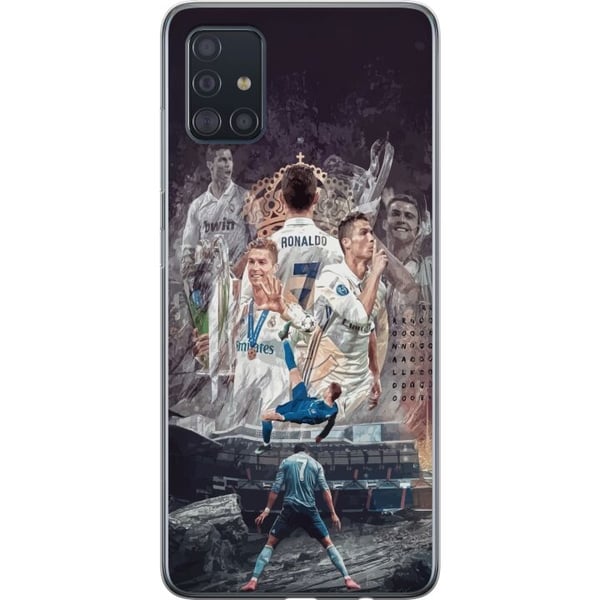Yhteensopiva Puhelinkuori Samsung Galaxy A51 Cristiano Ronaldo Al-Nassr Portugali ikoninen maalintekokone ja maailmanlaajuinen supertähti, jolla on h