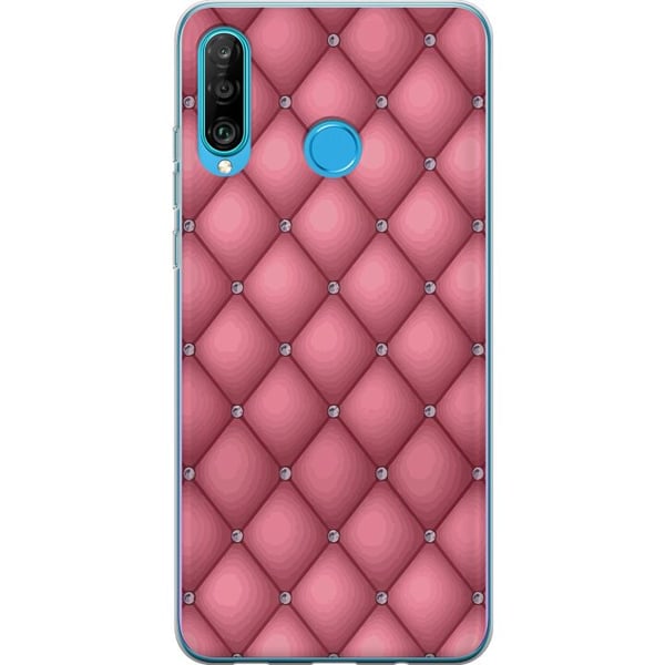 Kompatibelt Mobilskal till Huawei P30 lite Unikt Rosa Mönster