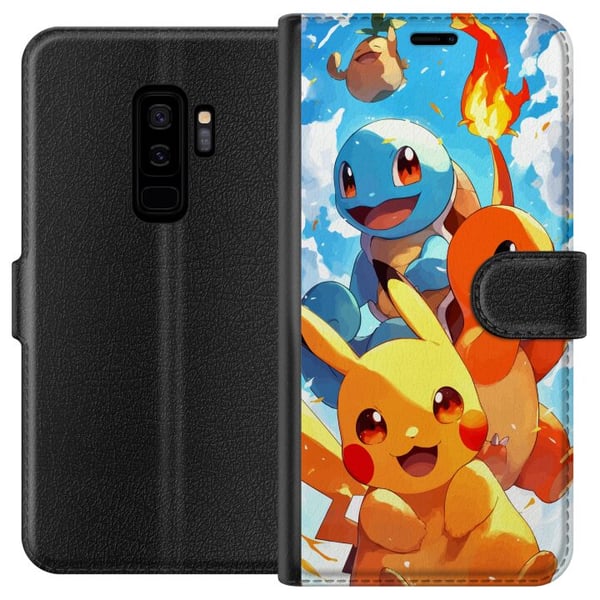 Kompatibelt Plånboksfodral till Samsung Galaxy S9+ Pocket Creatures – inspirerat av Pokémon utan att nämna namnet Kompatibelt Plånboksfodral till Samsung Galaxy S9+ Pocket Creatures – inspirerat av Pokémon utan att nämna namnet