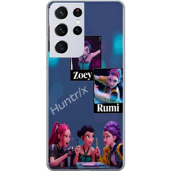 Kompatibelt Mobildeksel til Samsung Galaxy S21 Ultra 5G K-pop Mira Zoey Rumi – Fargerike karakterer i futuristisk illustrasjon Kompatibelt Mobildeksel til Samsung Galaxy S21 Ultra 5G K-pop Mira Zoey Rumi – Fargerike karakterer i futuristisk illustrasjon