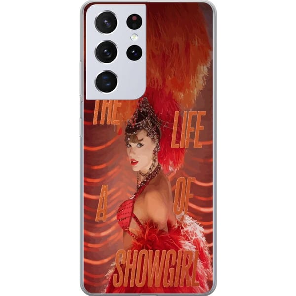Yhteensopiva Puhelinkuori Samsung Galaxy S21 Ultra 5G Taylor Swift The Life of a Showgirl – Live-esitys Popdiivan hetki