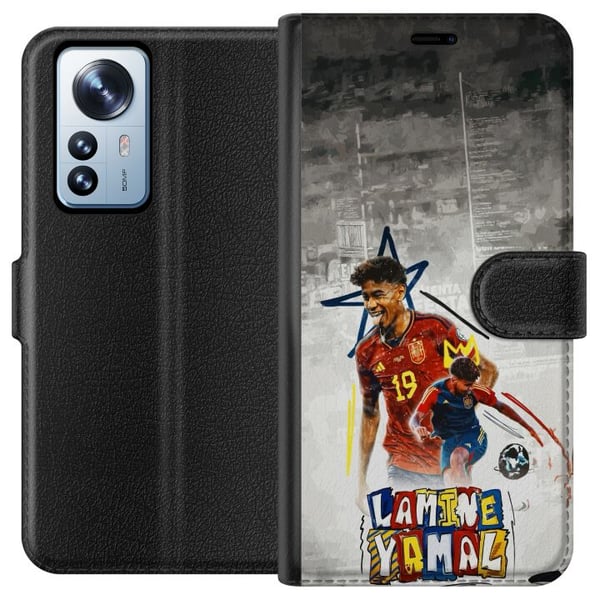 Kompatibel Tegnebogsetui til Xiaomi 12 Pro Lamine Yamal Kompatibel Tegnebogsetui til Xiaomi 12 Pro Lamine Yamal