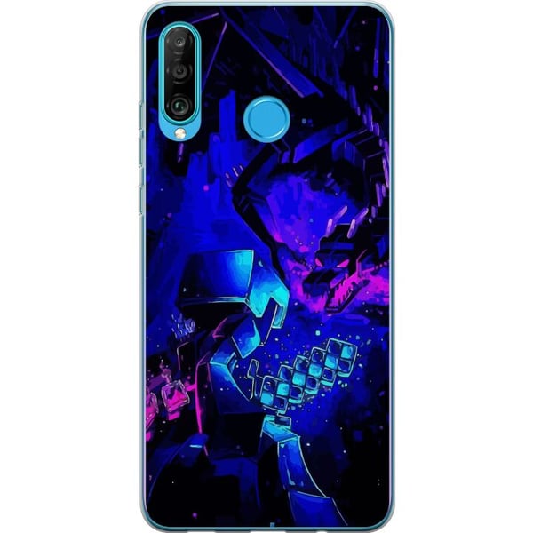 Kompatibelt Mobilskal till Huawei P30 lite Minecraft