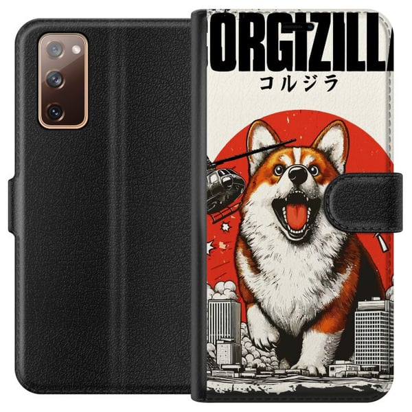 Kompatibelt Plånboksfodral till Samsung Galaxy S20 FE Corgizilla