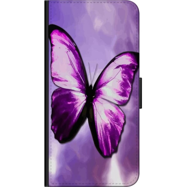 Kompatibel Tegnebogsetui til Motorola Moto G9 Play Sommerfugl