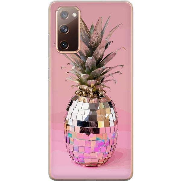 Kompatibelt Mobildeksel til Samsung Galaxy S20 FE Disco Pineapple ananas i speilmosaikk popkunst rosa bakgrunn glitrende tropisk design Kompatibelt Mobildeksel til Samsung Galaxy S20 FE Disco Pineapple ananas i speilmosaikk popkunst rosa bakgrunn glitrende tropisk design