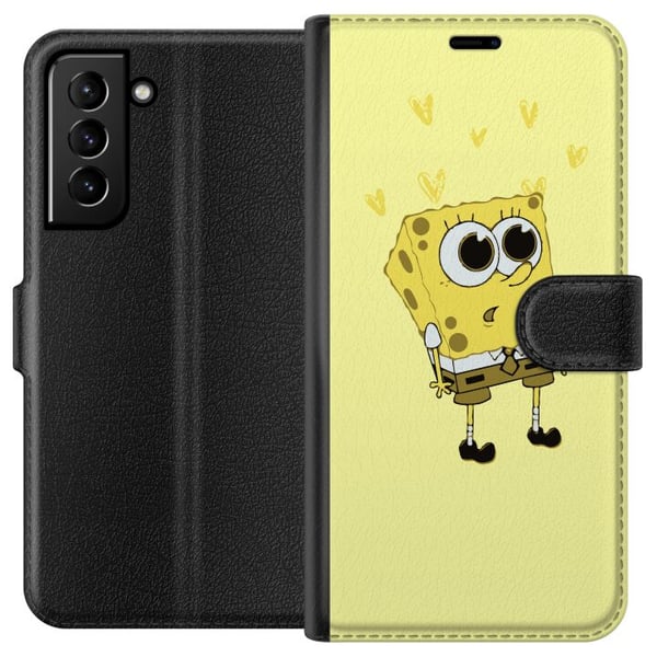 Kompatibelt Plånboksfodral till Samsung Galaxy S21+ 5G SpongeBob SquarePants
