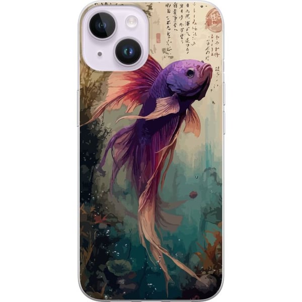 Yhteensopiva Puhelinkuori Apple iPhone 14 Plus Aasialainen koikala japanilainen akvaario
