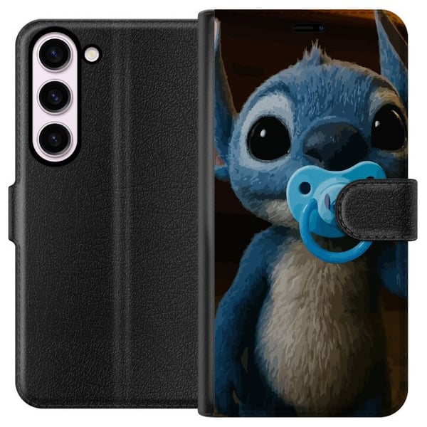Kompatibelt Lommeboketui til Samsung Galaxy S23 Stitch & Napp - babytema med søt karakter Kompatibelt Lommeboketui til Samsung Galaxy S23 Stitch & Napp - babytema med søt karakter