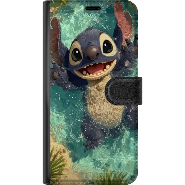Kompatibelt Lommeboketui til Samsung Galaxy A20e Glad blå fantasiskapning som leker i krystallklart vann tropisk følelse