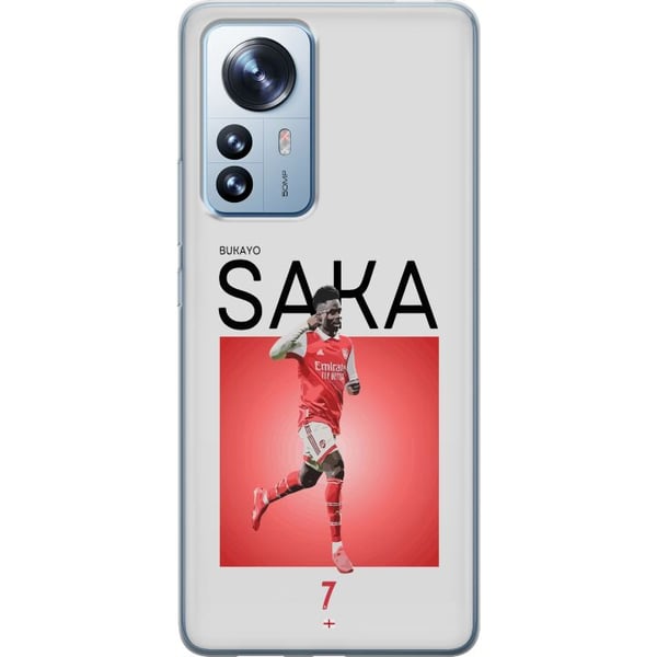 Kompatibelt Mobilskal till Xiaomi 12 Pro Bukayo Saka Arsenal England 16 assist trots skada fotboll teknisk snabb spelare som levererar starka insatse