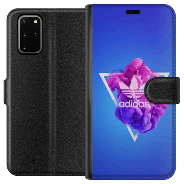 Kompatibelt Plånboksfodral till Samsung Galaxy S20+ Adidas-inspirerad blå design – sportigt motiv med retrovibe i blå toner Kompatibelt Plånboksfodral till Samsung Galaxy S20+ Adidas-inspirerad blå design – sportigt motiv med retrovibe i blå toner