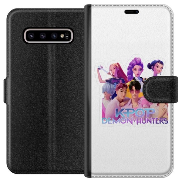 Kompatibel Tegnebogsetui til Samsung Galaxy S10+ K-pop-dæmonjægere Forenede Gruppe Syv Animeidoler Fantasy Energi