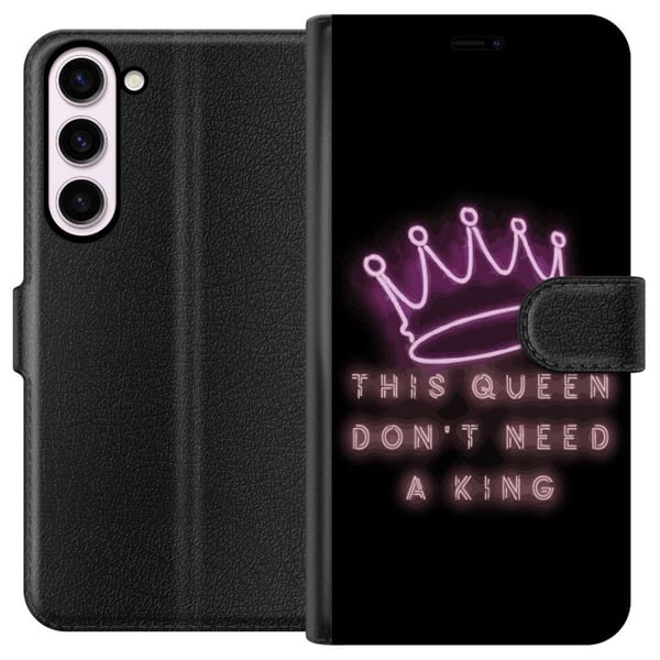 Kompatibelt Lommeboketui til Samsung Galaxy S23+ Dronning Sitat Jentekraft Feminist
