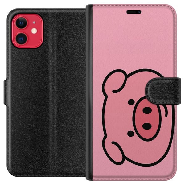 Kompatibelt Plånboksfodral till Apple iPhone 11 Kawaii Piggy Kompatibelt Plånboksfodral till Apple iPhone 11 Kawaii Piggy