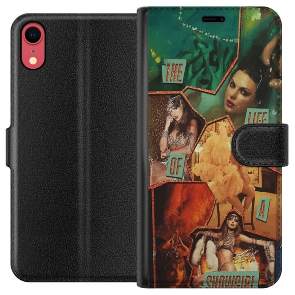 Kompatibelt Lommeboketui til Apple iPhone XR Taylor Swift The Life of a Showgirl – Gylden showgirl i rampelyset