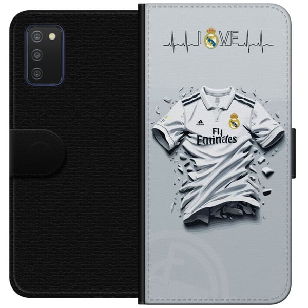 Kompatibelt Lommeboketui til Samsung Galaxy A03s Real Madrid