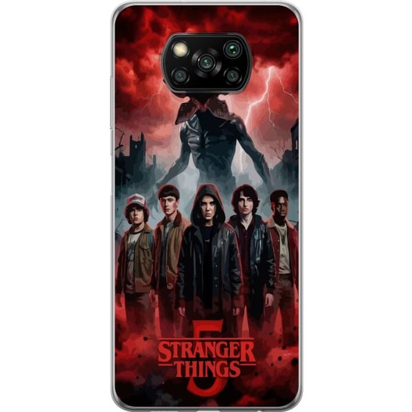 Kompatibelt Mobilskal till Xiaomi Poco X3 NFC Mörk Stranger Things-inspirerad fantasyillustration med åska och dramatisk skräckstämning