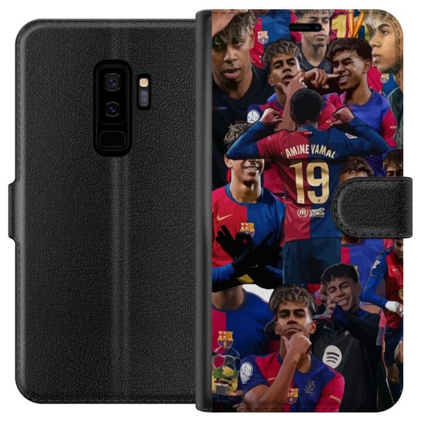 Kompatibelt Plånboksfodral till Samsung Galaxy S9+ Lamine Yamal mobilskal för fotbollsfans Kompatibelt Plånboksfodral till Samsung Galaxy S9+ Lamine Yamal mobilskal för fotbollsfans