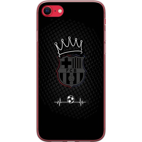 Kompatibelt Mobildeksel til Apple iPhone SE (2022) FC Barcelona Emblem Fotboll Motiv Blå Röd Klubblogo