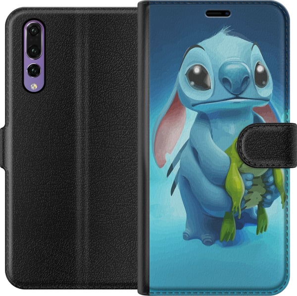 Yhteensopiva Lompakkokotelo Huawei P20 Pro Stitch ja sammakko