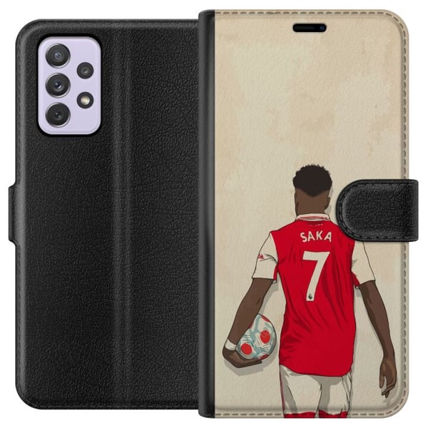 Kompatibel Tegnebogsetui til Samsung Galaxy A52s 5G Saka Fotboll Arsenal FC Motiv Spelare Premier League