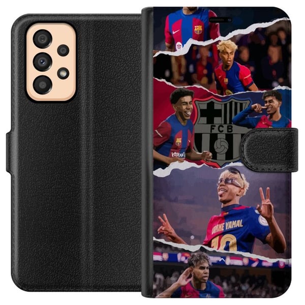 Yhteensopiva Lompakkokotelo Samsung Galaxy A33 5G Yamal Jalkapalloilija Barcelona-tähti