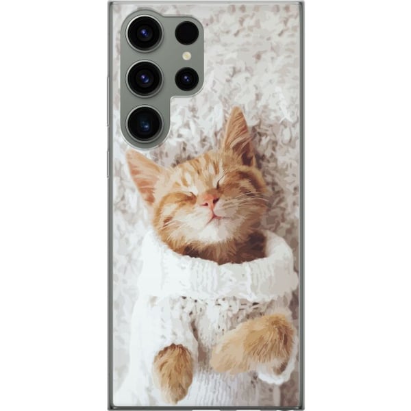 Kompatibelt Mobildeksel til Samsung Galaxy S23 Ultra Katt