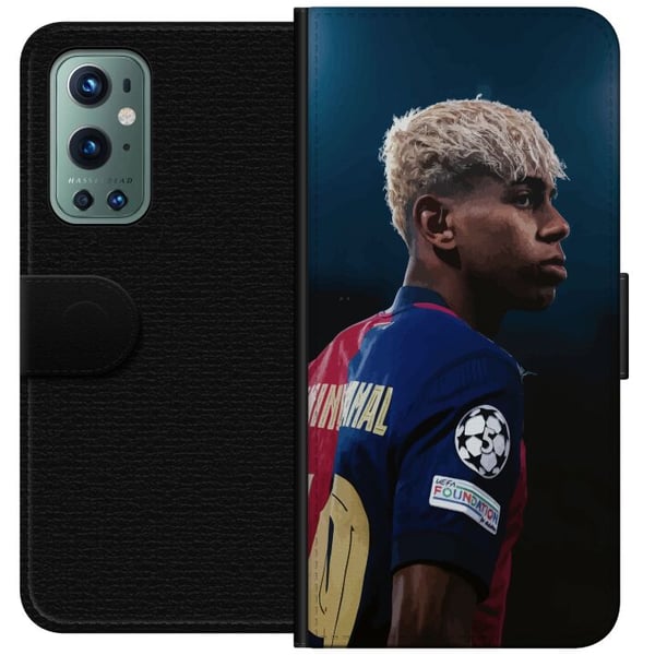 Kompatibel Tegnebogsetui til OnePlus 9 Pro Lamine Yamal - Barcelonas Wunderkind i fokus