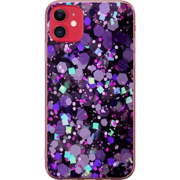 Kompatibelt Mobildeksel til Apple iPhone 11 Lilla Glitter