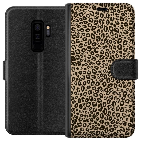 Kompatibelt Plånboksfodral till Samsung Galaxy S9+ Leopard Mönster Kompatibelt Plånboksfodral till Samsung Galaxy S9+ Leopard Mönster
