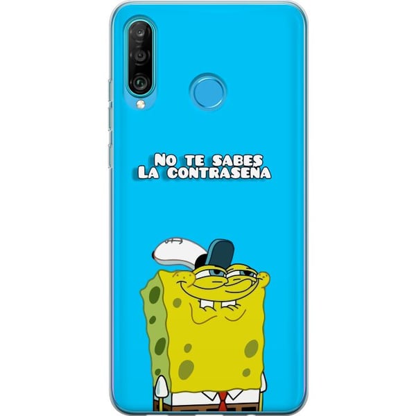 Kompatibelt Mobilskal till Huawei P30 lite SpongeBob SquarePants