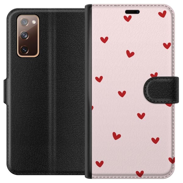 Kompatibelt Lommeboketui til Samsung Galaxy S20 FE Hjerter Kompatibelt Lommeboketui til Samsung Galaxy S20 FE Hjerter