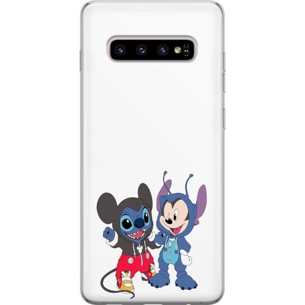 Kompatibelt Mobilskal till Samsung Galaxy S10+ Stitch musse pigg