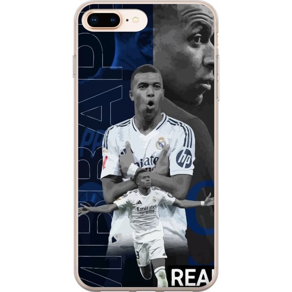 Yhteensopiva Puhelinkuori Apple iPhone 8 Plus Kylian Mbappé, Real Madrid, Ranska, äärimmäinen nopeus, vahva tekniikka ja uskomaton maalivainu, joka t Yhteensopiva Puhelinkuori Apple iPhone 8 Plus Kylian Mbappé, Real Madrid, Ranska, äärimmäinen nopeus, vahva tekniikka ja uskomaton maalivainu, joka t